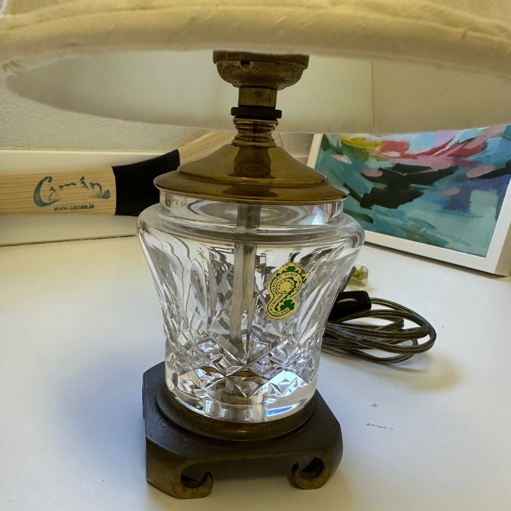 Beautiful WATERFORD Crystal Lamp and Lamp Shade!